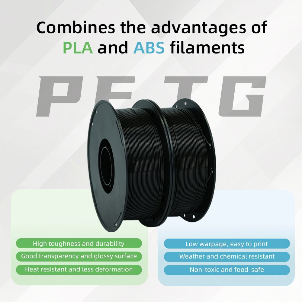Newmars3dp PETG Filament 1.75 mm – Black (Černá)